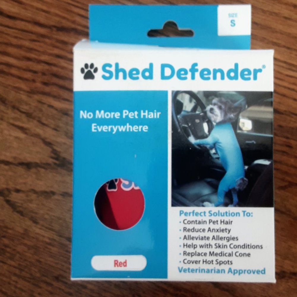 Shed Defender Dog Onesie Size Small Red Dog Clothes PJs Pajamas